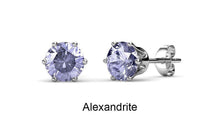 Load image into Gallery viewer, Destiny 2 Pair Earring Set with Swarovski Crystals - Pink Tourmaline & Alexandrite