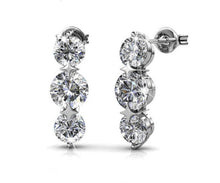 Load image into Gallery viewer, Destiny Royalty 5 Pair Earring Set with Swarovski Crystals - Silver