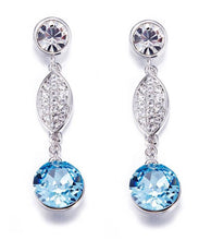 Load image into Gallery viewer, CDE Layla Necklace & Earring Set with Swarovski Crystals - Silver