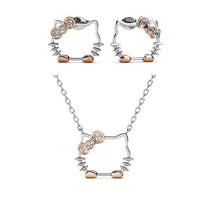 Load image into Gallery viewer, Destiny 925 Hello Kitty Set with Swarovski Crystals