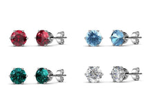 Load image into Gallery viewer, Destiny 4 Pair Bella Macaroon Earrings with Swarovski Crystals