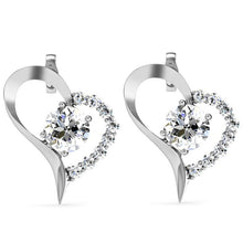 Load image into Gallery viewer, Destiny 925 Sterling Silver Eternal Heart Set with Swarovski Crystals