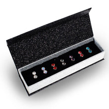 Load image into Gallery viewer, Destiny Lunar 7 pair Earrings set with Swarovski Crystals