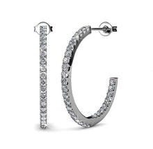 Load image into Gallery viewer, Destiny Roxy Loop Earrings with Swarovski Crystals