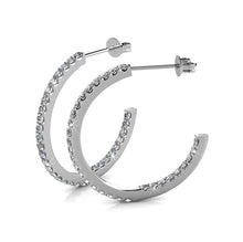 Load image into Gallery viewer, Destiny Roxy Loop Earrings with Swarovski Crystals
