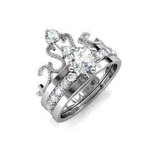 Load image into Gallery viewer, Destiny 925 sterling Silver Lee Princess Tiara Set with Swarovski Crystals- o