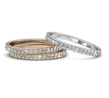 Load image into Gallery viewer, Destiny 925 Sterling Silver Trinity Ring with Swarovski Crystals