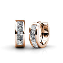 Load image into Gallery viewer, Destiny Abby hoop Earrings with Swarovski® Crystals