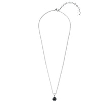 Load image into Gallery viewer, Destiny Jet Black Necklace With Crystals From Swarovski in a Macaroon Case
