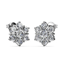 Load image into Gallery viewer, Destiny Teagen Flower Earring with Crystals from Swarovski®-White