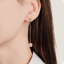 Load image into Gallery viewer, CDE Rose Drop earring made with Swarovski Crystal