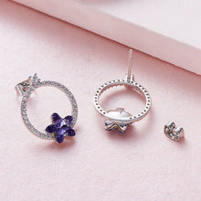 Load image into Gallery viewer, CDE Edith Flower Earrings with Swarovski Crystals