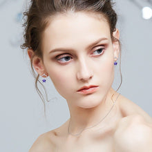 Load image into Gallery viewer, CDE Edith Flower Earrings with Swarovski Crystals