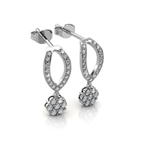 Load image into Gallery viewer, Destiny Hazel Drop Earrings with Swarovski Crystals