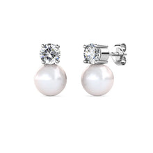 Load image into Gallery viewer, Destiny 7 Days Droplet Pearl Earring set with Swarovski Crystals & Pearls