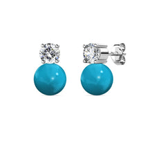 Load image into Gallery viewer, Destiny 7 Days Droplet Pearl Earring set with Swarovski Crystals & Pearls