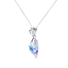 Load image into Gallery viewer, Destiny Amora Aroura Borealis Drop Heart Necklace with Swarovski Crystals