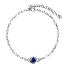 Load image into Gallery viewer, Destiny Birthstone Bracelet with Swarovski® Crystals - 12 Months Available - September/Sapphire