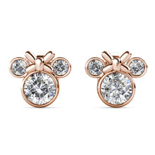 Load image into Gallery viewer, Destiny Minnie Mouse Earrings with Swarovski® Crystals - Rose