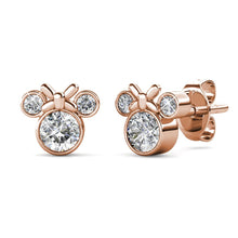 Load image into Gallery viewer, Destiny Minnie Mouse Earrings with Swarovski® Crystals - Rose