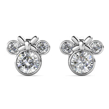 Load image into Gallery viewer, Destiny Minnie Mouse Earrings with Swarovski® Crystals - White