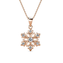 Load image into Gallery viewer, Destiny Enchanted Snowflake Necklace With Crystals From Swarovski® - Gold