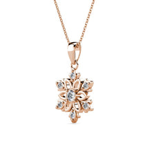 Load image into Gallery viewer, Destiny Enchanted Snowflake Necklace With Crystals From Swarovski® - Gold