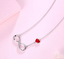 Load image into Gallery viewer, CDE 925 Sterling Silver Forever Love Necklace with Swarovsk® Crystals