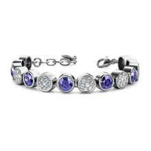 Load image into Gallery viewer, Destiny Amethyst/February Birthstone Bracelet with Swarovski Crystals