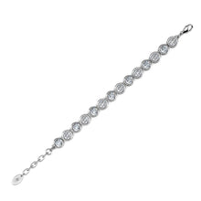 Load image into Gallery viewer, Destiny Diamond/April Birthstone Bracelet with Swarovski Crystals