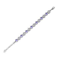Load image into Gallery viewer, Destiny Alexandrite/June Birthstone Bracelet with Swarovski Crystals
