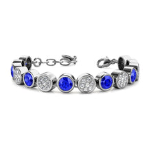 Load image into Gallery viewer, Destiny September/Sapphire Birthstone Bracelet with Swarovski Crystals