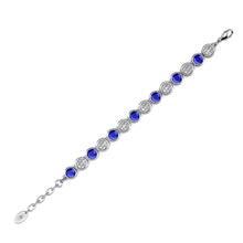 Load image into Gallery viewer, Destiny September/Sapphire Birthstone Bracelet with Swarovski Crystals