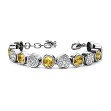 Load image into Gallery viewer, Destiny November/Citrine Birthstone Bracelet with Swarovski Crystals