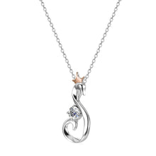 Load image into Gallery viewer, Celèsta 925 Sterling Silver 0.50ct Moissanite Diamond Swan Necklace