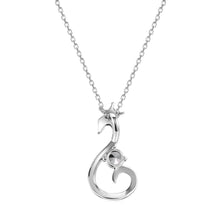 Load image into Gallery viewer, Celèsta 925 Sterling Silver 0.50ct Moissanite Diamond Swan Necklace