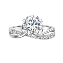 Load image into Gallery viewer, Celèsta 925 Sterling Silver 1.00ct Moissanite Diamond Willow Ring