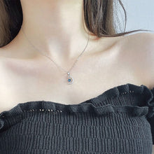 Load image into Gallery viewer, HerJewellery 925 Sterling Silver Crescent Necklace with Swarovski Crystal