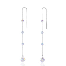 Load image into Gallery viewer, HerJewellery 925 Sterling Silver Lia Drop Necklace with Swarovski Crystals