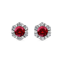 Load image into Gallery viewer, Destiny Petal Garnet/January Birthstone Set with Swarovski Crystals