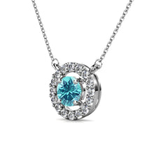 Load image into Gallery viewer, Destiny Petal March/Aquamarine Birthstone Set with Swarovski Crystals