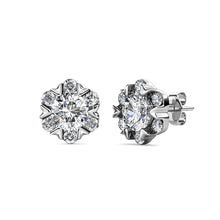 Load image into Gallery viewer, Destiny Petal April/Diamond Birthstone Set with Swarovski Crystals