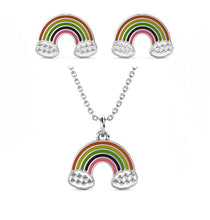 Load image into Gallery viewer, Destiny 925 Silver Kid's Rainbow Set with Swarovski Crystals