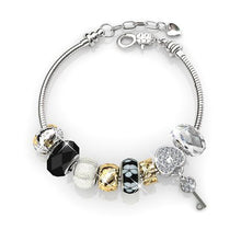 Load image into Gallery viewer, Destiny Madison Black Bracelet with Swarovski Crystal