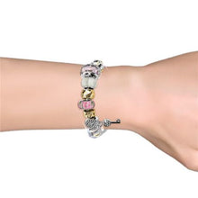 Load image into Gallery viewer, Destiny Madison Pink Bracelet with Swarovski Crystal