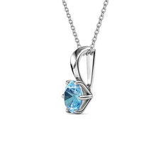 Load image into Gallery viewer, Destiny Aquamarine Necklace with Swarovski Crystal