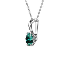 Load image into Gallery viewer, Destiny Emerald Necklace with Swarovski Crystal