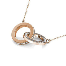 Load image into Gallery viewer, Destiny Mila Necklace with Swarovski Crystals - Rose