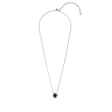 Load image into Gallery viewer, Destiny Moon May/Emerald Birthstone Necklace with Swarovski Crystals