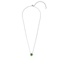 Load image into Gallery viewer, Destiny Moon August/Peridot Birthstone Necklace with Swarovski Crystals
